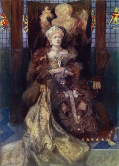 Miss Ellen Terry in Henry VIII door English Photographer